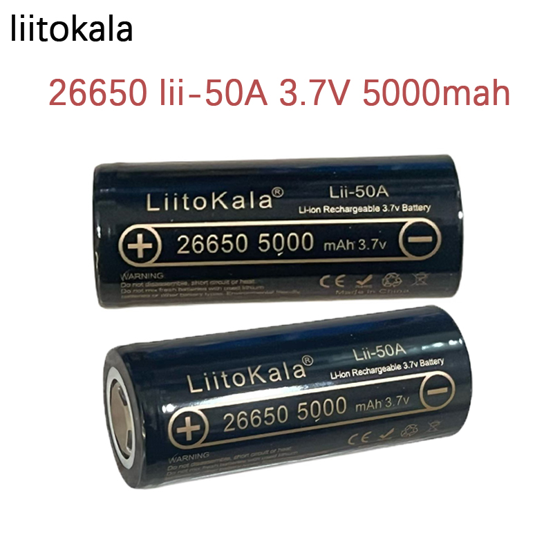 Vape Battery 18650 - 1-10PCS LiitoKala Lii-50A 26650 5000mah Lithium