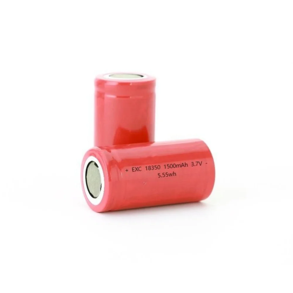 Vape Battery 18650 - 1-10PCS 3.7V 18350 High-Capacity 1500mAh Turntable