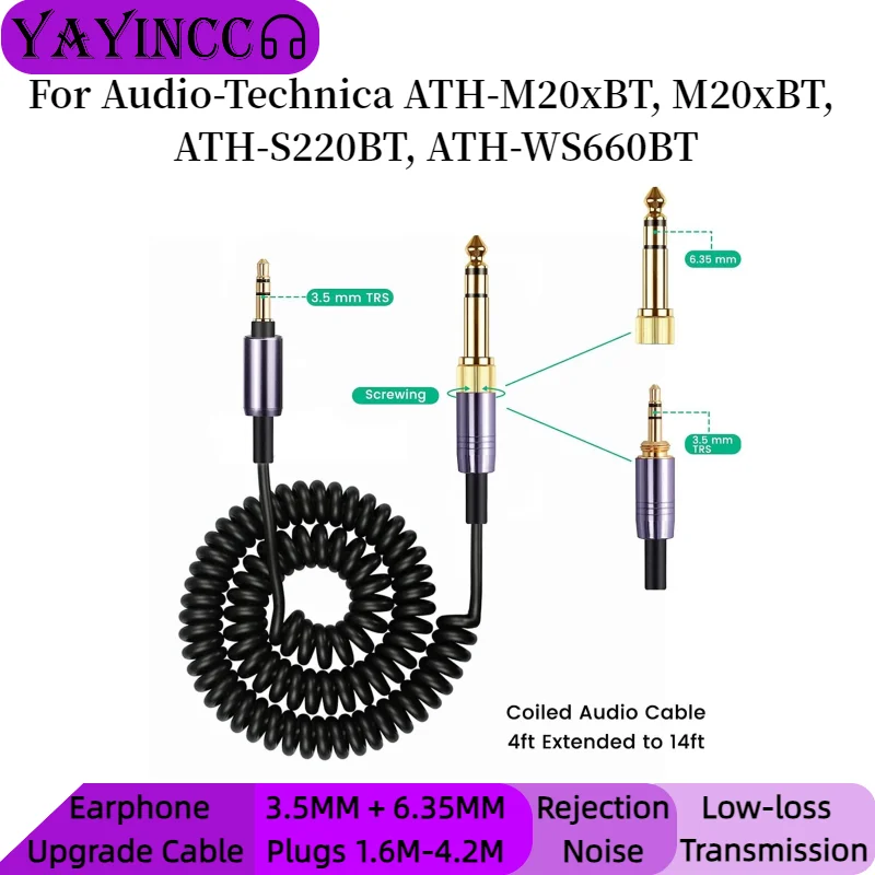 Replacement 3.5MM+6.35MM Plugs - Audio Technica Headphone Ath-Ws660Bt review and price