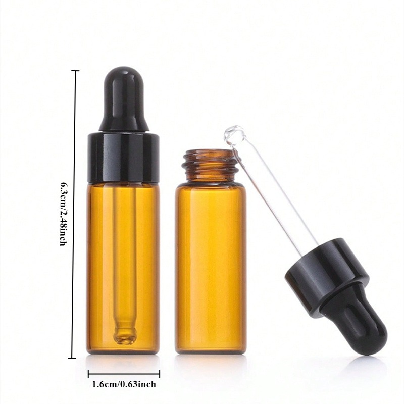 10pcs 5ml Amber Dropper Glass  - Juice Bottle Dropper review and price