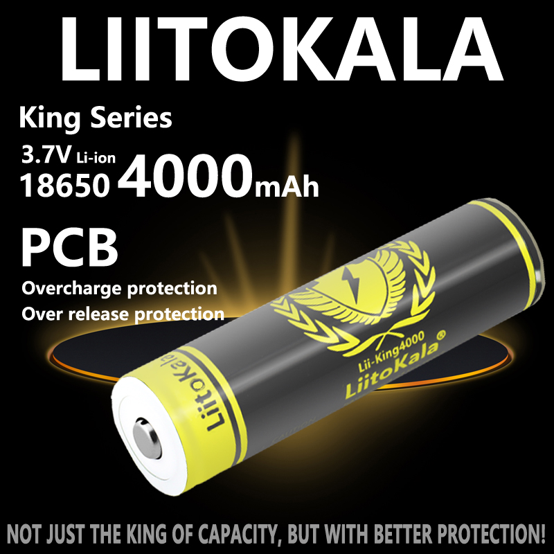 1-10pcs LiitoKala KING4000-PCB - Vape Battery 18650 review and price